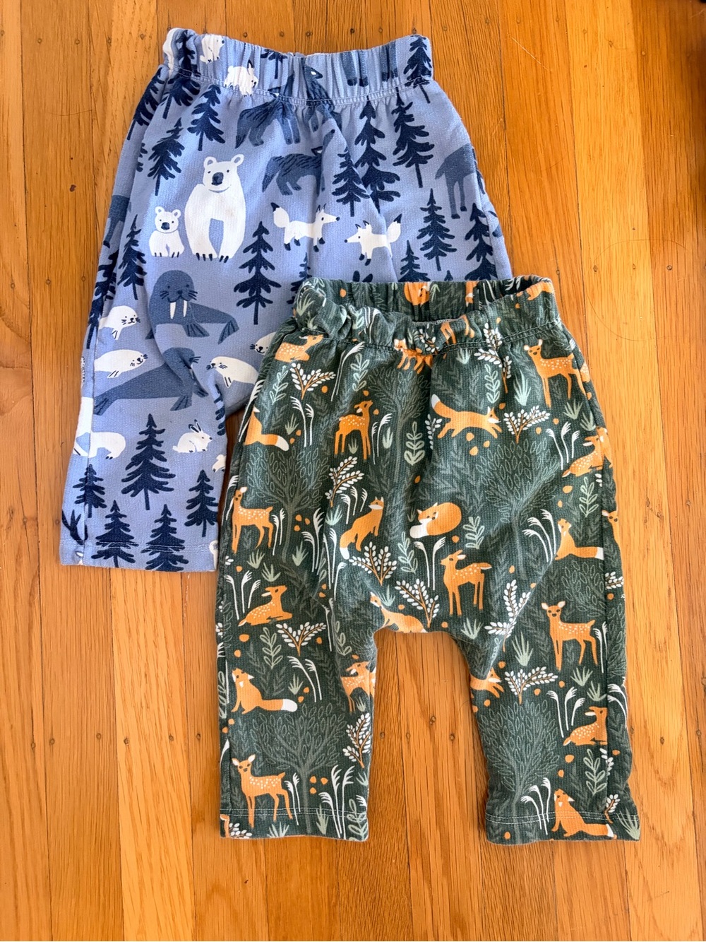 Winter Water Factory Toddler Baby 12M Harem Pants 100% Organic Cotton